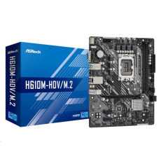 ASRock MB Sc LGA1700 H610M-HDV/M.2, Intel H610, 2xDDR4, 1xDP, 1xHDMI, 1xVGA, mATX ASRock MB Sc LGA1700 H610M-HDV/M.2, Intel H610, 2xDDR4, 1xDP, 1xHDMI, 1xVGA, mATX