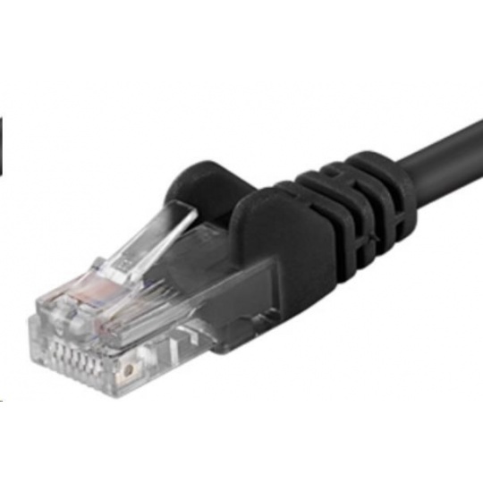 PREMIUMCORD Patch kabel UTP RJ45-RJ45 CAT5e 0.5m černá