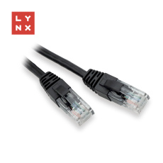 LYNX UTP patch kabel Cat5e, PVC, CCA, 0,1m, černý (balení obsahuje 10ks) LYNX UTP patch kabel Cat5e, PVC, CCA, 0,1m, černý (balení obsahuje 10ks)
