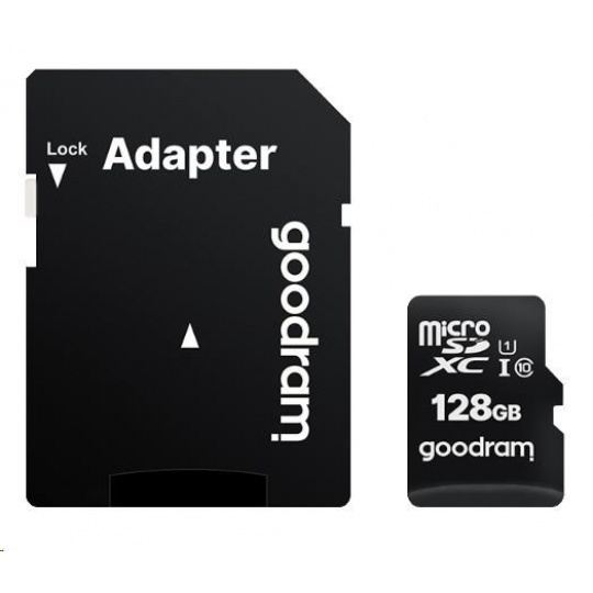 GOODRAM microSDXC karta 256GB M1AA (R:100/W:10 MB/s), UHS-I Class 10, U1 + Adapter