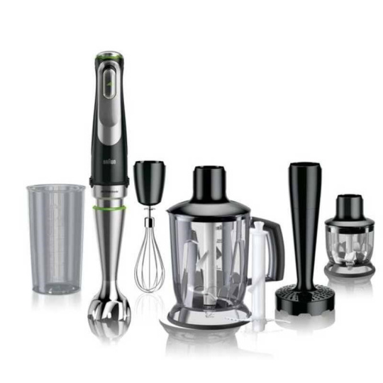Braun MultiQuick 9 MQ 9147 X tyčový mixér, 1200 W, 3 rychlosti, technologie Active PowerDrive, měkká rukojeť
