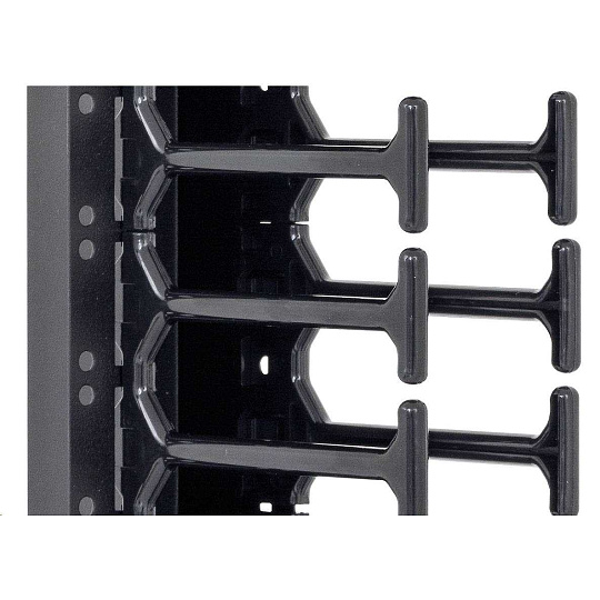 TRITON vertikální vyvazovací panel 45U, dvouřadý, pro rozvaděče šířky 800mm z řady RMA, RZA, RDA, RTA, RYA, černý TRITON vertikální vyvazovací panel 45U, dvouřadý, pro rozvaděče šířky 800mm z řady RMA, RZA, RDA, RTA, RYA, černý