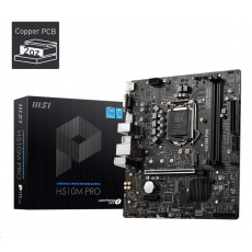 MSI MB Sc LGA1200 H510M PRO, Intel H510, 2xDDR4, 1xDP, 1xHDMI, 1xVGA, mATX MSI MB Sc LGA1200 H510M PRO, Intel H510, 2xDDR4, 1xDP, 1xHDMI, 1xVGA, mATX