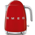 Smeg KLF03RDEU rychlovarná konvice, 1,7 l (7 šálků), 2400 W, styl 50. let, červená