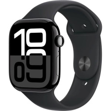 Apple Watch Series 10 GPS 42mm Jet Black Aluminium Case with Black Sport Band - M/L