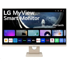 LG MT IPS LED 27" 27SR50F - IPS panel, SMART, 1920x1080, 2xHDMI, 2x USB, repro, webOS, bezova barva