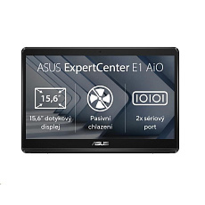 ASUS PC AiO ExpertCenter E1 (E1600WKAT-MR8128X), Cel N4500, 15.6" 1920 x 1080, 8GB, 128GB SSD, Intel UHD, W11 Pro, Black