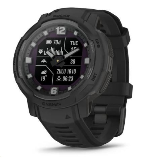 Garmin Instinct® Crossover Solar – Tactical Edition, Černý