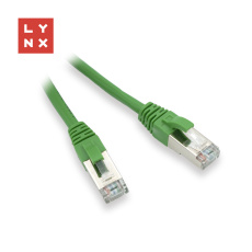 LYNX FTP patch kabel Cat5e PVC, CCA, 2m, zelený LYNX FTP patch kabel Cat5e PVC, CCA, 2m, zelený