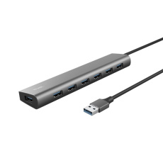BAZAR - TRUST rozbočovač HALYX, 7portový rozbočovač USB 3.2 Gen1 BAZAR - TRUST rozbočovač HALYX, 7portový rozbočovač USB 3.2 Gen1