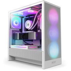 NZXT skříň H5 Flow RGB edition / 1x360 mm RGB core fan / 1x120mm / USB 3.0 / USB-C 3.1 / průhledná bočnice / mesh /bílá NZXT skříň H5 Flow RGB edition / 1x360 mm RGB core fan / 1x120mm / USB 3.0 / USB-C 3.1 / průhledná bočnice / mesh /bílá