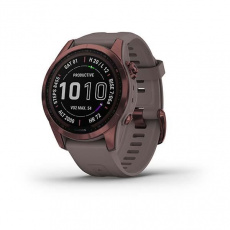Garmin fenix 7S PRO Sapphire Solar, Titan Dark Bronze/ Gray Silicone Band Garmin fenix 7S PRO Sapphire Solar, Titan Dark Bronze/ Gray Silicone Band