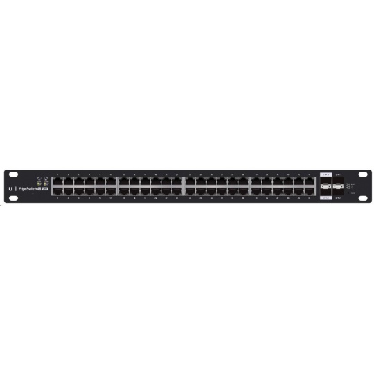 UBNT EdgeSwitch ES-48-500W [70Gbps, 500W, aktivní (802.3af/at) i pasivní (24V) PoE, 2xSFP, 2xSFP+, L2/L3]