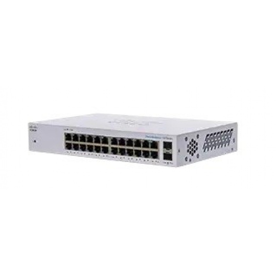 Cisco switch CBS110-24T-UK (24xGbE, 2xGbE/SFP combo,fanless) - REFRESH