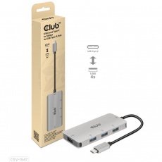 Club3D hub USB-C na 10Gbps 4x USB Type-A Hub