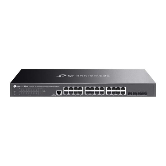 TP-Link OMADA switch SG3428 (24xGbE, 4xSFP, 2xConsole, fanless)