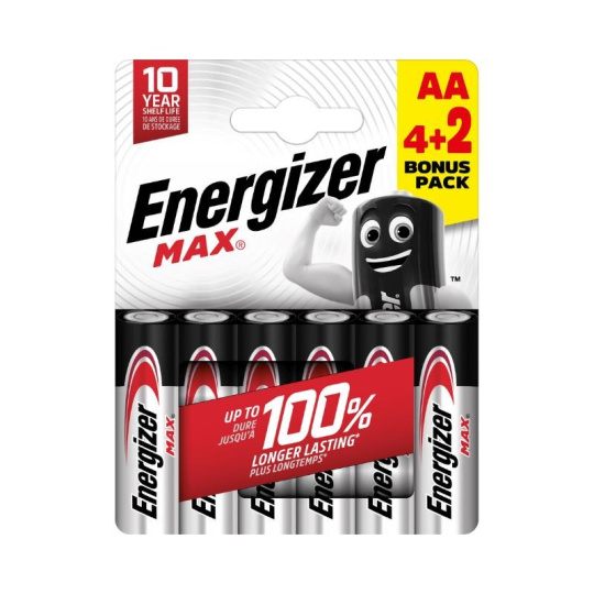 Energizer LR6/6 Max AA 6 pack