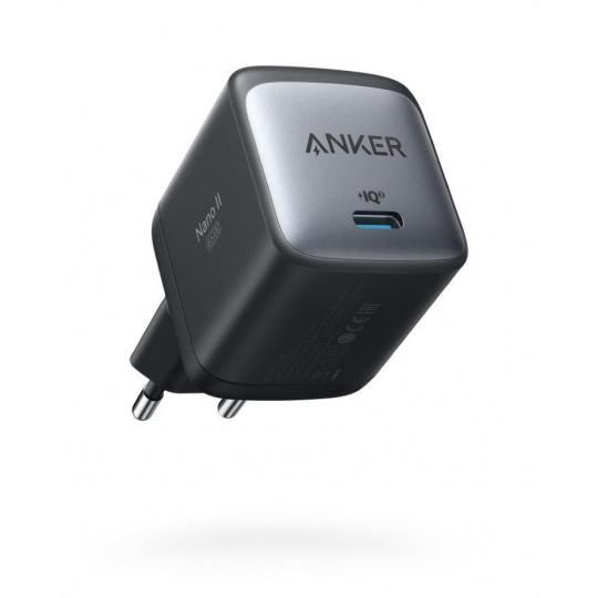 Anker PowerPort Nano II GaN 65W USB C x1, 65W, EU, Black
