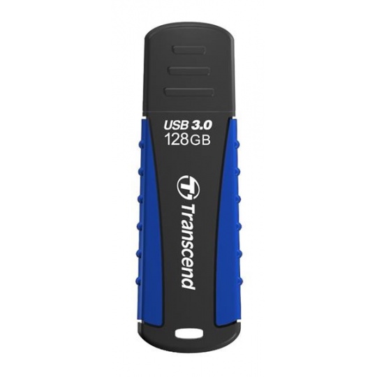 TRANSCEND Flash Disk 128GB JetFlash®810, USB 3.0 (voděodolný, nárazuvzdorný) (R:90/W:40 MB/s) černá/modrá