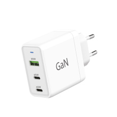 WG - Síťová nabíječka GaN 3x USB, 1x USB-A 30W + 2x USB-C 65W, bílá WG - Síťová nabíječka GaN 3x USB, 1x USB-A 30W + 2x USB-C 65W, bílá