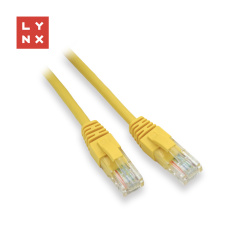 LYNX UTP patch kabel Cat5e, PVC, CCA, 7m, žlutý LYNX UTP patch kabel Cat5e, PVC, CCA, 7m, žlutý