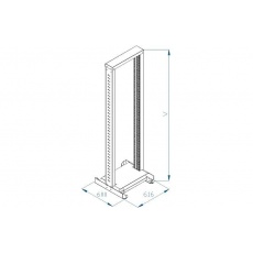 TRITON 19" montážní rám 32U, jednodílný