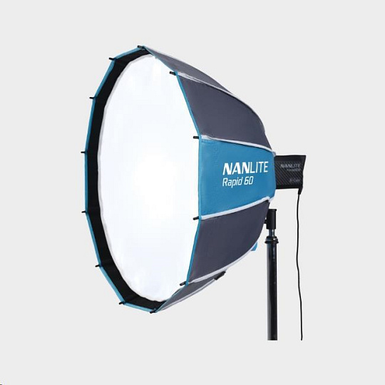 Nanlite Rapid 60 Parabolic Softbox SB-RP60 with Eggcrate for FM Mount Nanlite Rapid 60 Parabolic Softbox SB-RP60 with Eggcrate for FM Mount