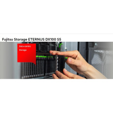 FUJITSU STORAGE ETERNUS DX100 S5 2.5 Bases osazeno 12x SAS 1.8TB 10k 2,5" rozhraní 2 porty 16G FC na každém řadiči, celk