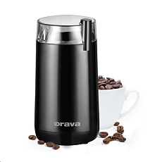 Orava KM-803 mlýnek na kávu, 180 W, nůž z ušlechtilé oceli, objem 45g, bezpečnostní pojistka, černá Orava KM-803 mlýnek na kávu, 180 W, nůž z ušlechtilé oceli, objem 45g, bezpečnostní pojistka, černá