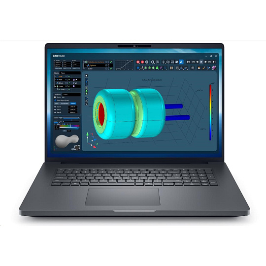 DELL NTB Pro Max Plus 18 MB18250/U7-265HX/32GB/1TSSD/18" QHD+/IR Cam/NVI RTX 3000/No AC Adapt/WLAN/Bck Kb/W11P/3Y PS NBD