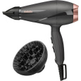 BaByliss 6709DE fén, 2100 W, 2 rychlosti, 3 teploty, studený vzduch, ionizátor, difuzér, černý