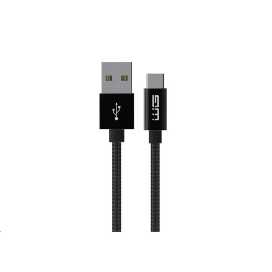 WG - Datový kabel Type-C to USB-A / 3m / nylon braided / black WG - Datový kabel Type-C to USB-A / 3m / nylon braided / black