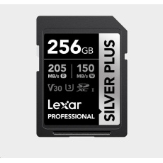 Lexar SDXC Professional SILVER Plus 1066x UHS-I/U3/A2/4K R205/W150 (V30) 256GB Lexar SDXC Professional SILVER Plus 1066x UHS-I/U3/A2/4K R205/W150 (V30) 256GB