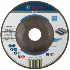 Bosch řezací kotouč PRO Metal, 125 × 2,5 × 22,23 mm, oSa Bosch řezací kotouč PRO Metal, 125 × 2,5 × 22,23 mm, oSa