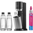 BAZAR - SodaStream Duo Titan Promo-Pack výrobník sody, 2 skleněné láhve, 1 plastová láhev, bombička s CO2 - opraveno