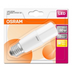 OSRAM LED STAR CL STICK Fros. 8W 827 E27 806lm 2700K (CRI 80) 15000h A+ (Blistr 1ks) OSRAM LED STAR CL STICK Fros. 8W 827 E27 806lm 2700K (CRI 80) 15000h A+ (Blistr 1ks)