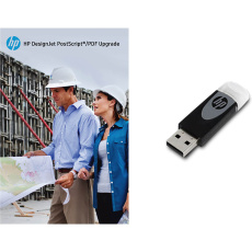 HP PostScript upgrade for customers For T790, T1300, T2300 eMFP only thru USB. Not backwards