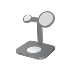 COTEetCI stojan a nabíjecí stanice MagSafe 3v1 AirPods/iPhone/Apple Watch WS-36, šedá COTEetCI stojan a nabíjecí stanice MagSafe 3v1 AirPods/iPhone/Apple Watch WS-36, šedá