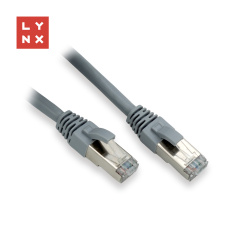 LYNX FTP patch kabel Cat6, PVC, 1m, šedý (balení obsahuje 10ks) LYNX FTP patch kabel Cat6, PVC, 1m, šedý (balení obsahuje 10ks)