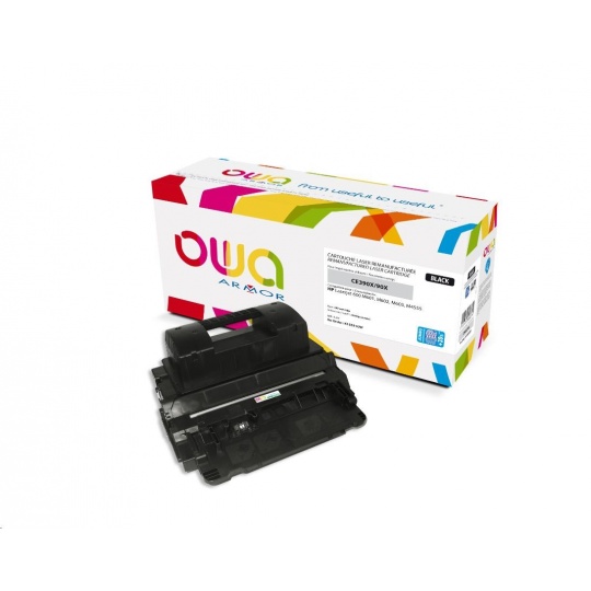 OWA Armor toner pro HP Laserjet 600 M602, M603, M4555 , 32000 Stran, CE390X JUMBO, černá/black