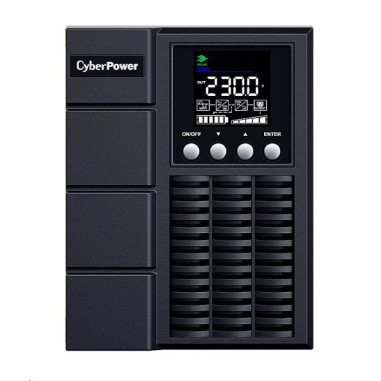 BAZAR - CyberPower Main Stream OnLine S UPS 1000VA/900W, Tower, IEC C13 (1), SCHUKO (2) - předváděcí BAZAR - CyberPower Main Stream OnLine S UPS 1000VA/900W, Tower, IEC C13 (1), SCHUKO (2) - předváděcí