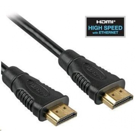 PREMIUMCORD Kabel HDMI 5m High Speed + Ethernet (v1.4), zlacené konektory