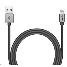 ADATA Sync & Charge Lightning kabel - USB A 2.0, 100cm, hliníková, titan
