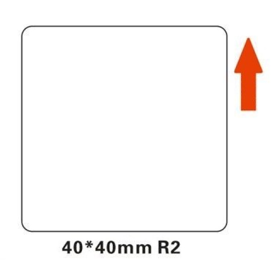 Niimbot štítky R 40x40mm 180ks White pro B21, B21S, B3S, B1