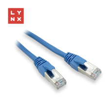 LYNX FTP patch kabel Cat5e PVC, CCA, 5m, modrý LYNX FTP patch kabel Cat5e PVC, CCA, 5m, modrý