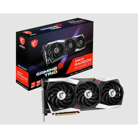 BAZAR - MSI VGA AMD Radeon RX 6900 XT GAMING X TRIO 16G, RX 6900 XT, 16GB GDDR6, 3xDP, 1xHDMI - Po opravě (Bez příšlušen
