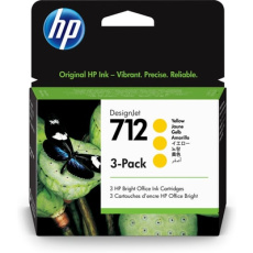 HP 712 3-Pack 29-ml Yellow DesignJet Ink Cartridge HP 712 3-Pack 29-ml Yellow DesignJet Ink Cartridge