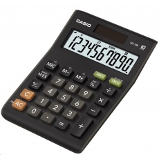 CASIO kalkulačka MS 10 B, černá, stolní, desetimístná CASIO kalkulačka MS 10 B, černá, stolní, desetimístná