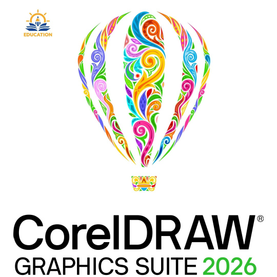 CorelDRAW Graphics Suite 2026 Education Perpetual License (incl. 1 Yr CorelSure Maintenance)(251+)