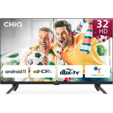 CHiQ L32G7LX TV 32", HD, smart, Android 11, dbx-tv, Dolby Audio, Frameless CHiQ L32G7LX TV 32", HD, smart, Android 11, dbx-tv, Dolby Audio, Frameless